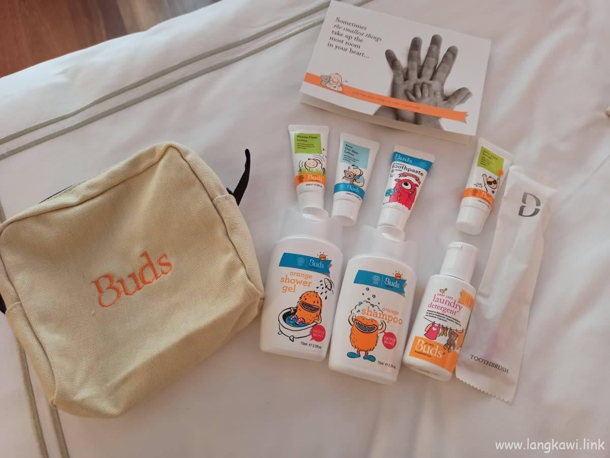 Budsの子ども用アメニティ